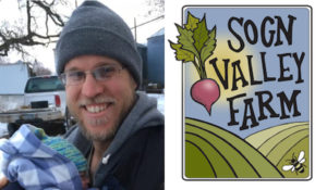 Dana Jokela and the Sogn Valley Farm logo