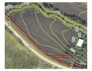 field contour map